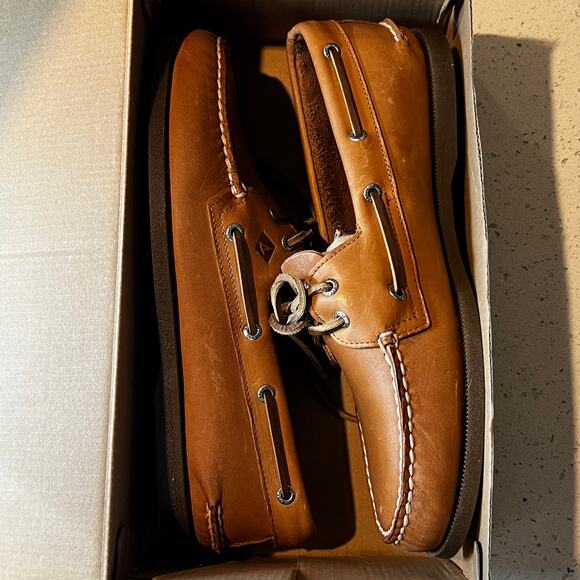 Sperry  Sahara Top-Sider Authentic Original 2-Eye Boat Shoe Brown Men Size 11 M main image 7